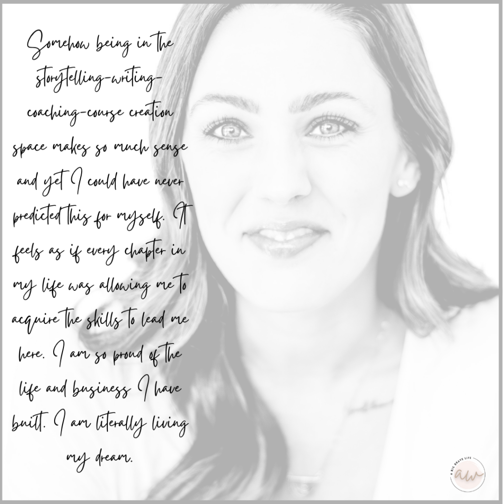 Photo of Amber Willis with quoted from feature in Canvas Rebel overlayed